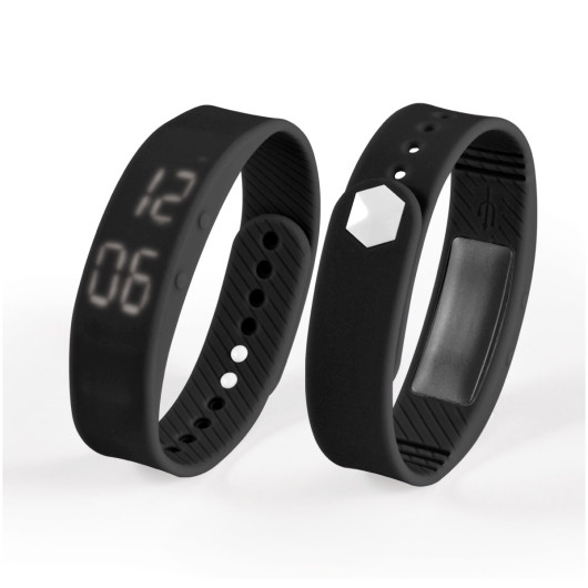 Black Walker Pedometer Bracelets